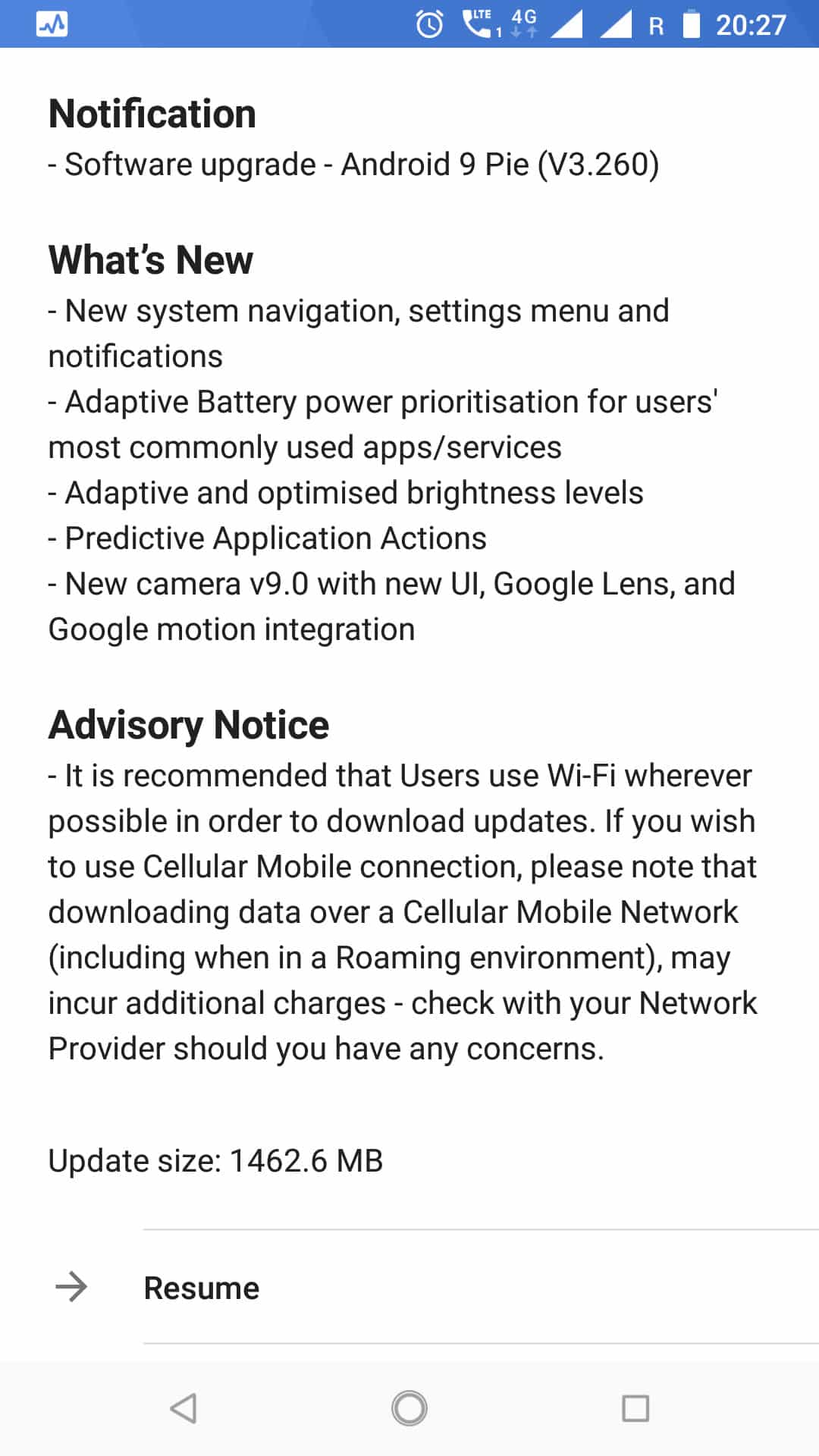 Nokia 6.1 Android 9 Pie Update