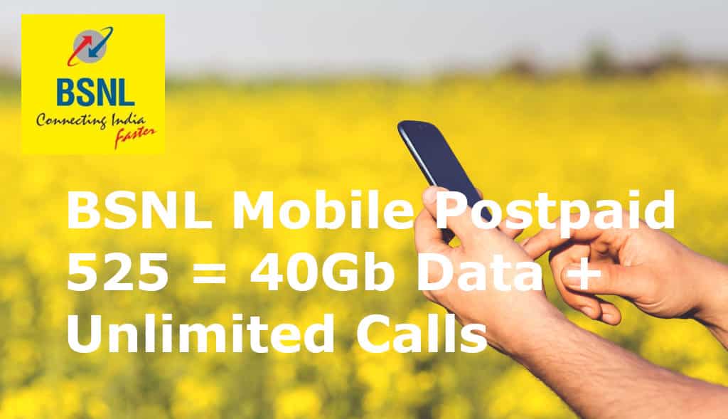 BSNL Postpaid 525 Plan