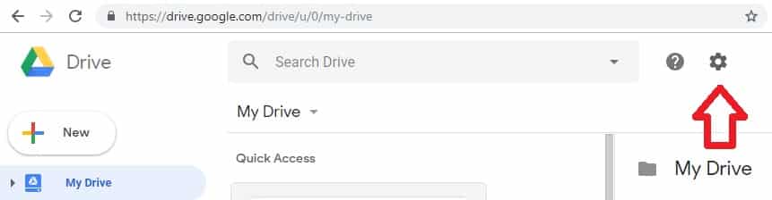 Google Drive Settings