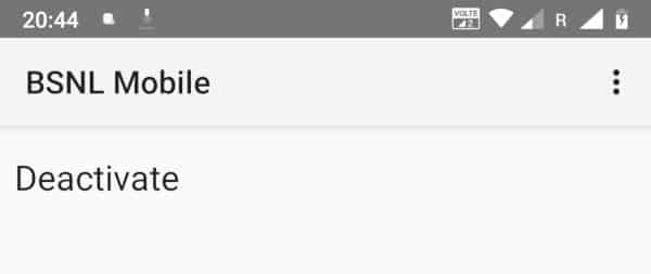 BSNL Buzz Deactivation Option