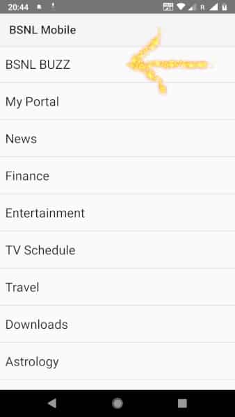 BSNL Mobile App Topics