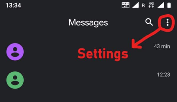 Message Inbox Settings