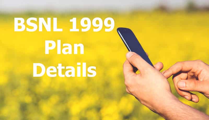 BSNL 1999 Plan Details