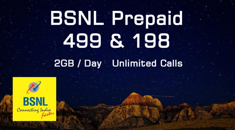 BSNL 499 and BSNL 198 Plans