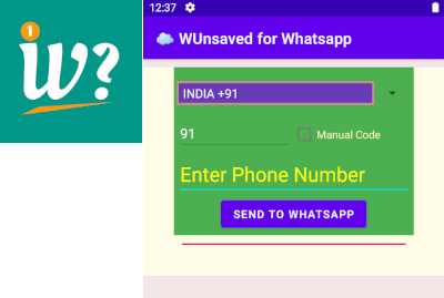 WUnsaved app for Whatsapp Message to Unsaved Number